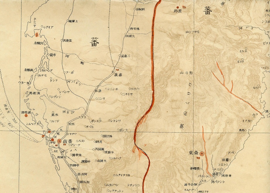 1895年（明治28年）的嘉義市在行政區等級畫分上還在台東之下。林連守提供。