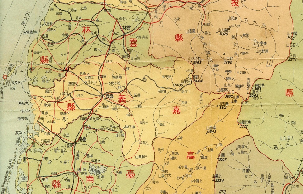 1957年，其時的嘉義市為縣轄市，隸屬於嘉義縣。林連守提供。