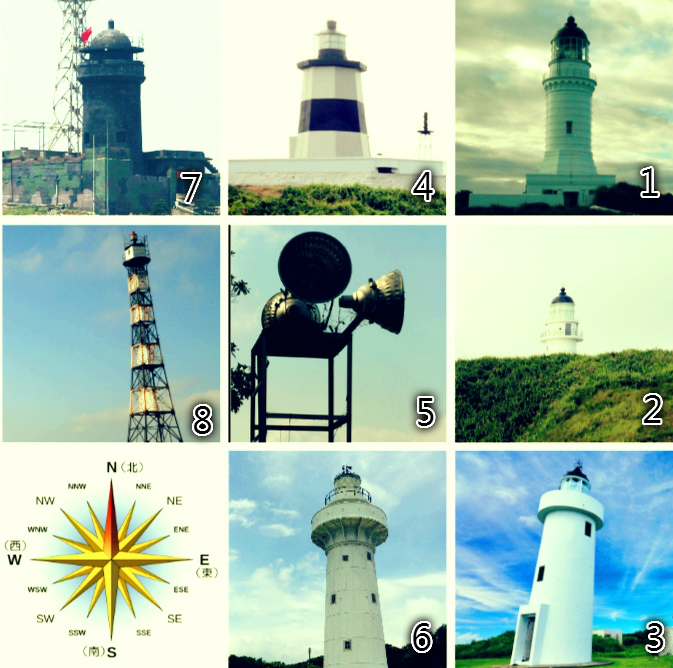 台灣燈塔有多少？有多美？作者繞著台灣跑，一次說給您知：1.彭佳嶼燈塔 2.三貂角燈塔 3.蘭嶼燈塔 4.富貴角燈塔 5.日月潭燈塔 6.鵝鑾鼻燈塔 7.烏坵燈塔 8.國聖燈塔