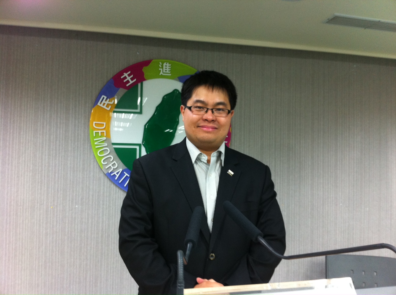 民進黨發言人黃帝穎:殺人罪被告江宜樺、王卓鈞應下台。(資料照片,朱蒲青攝)