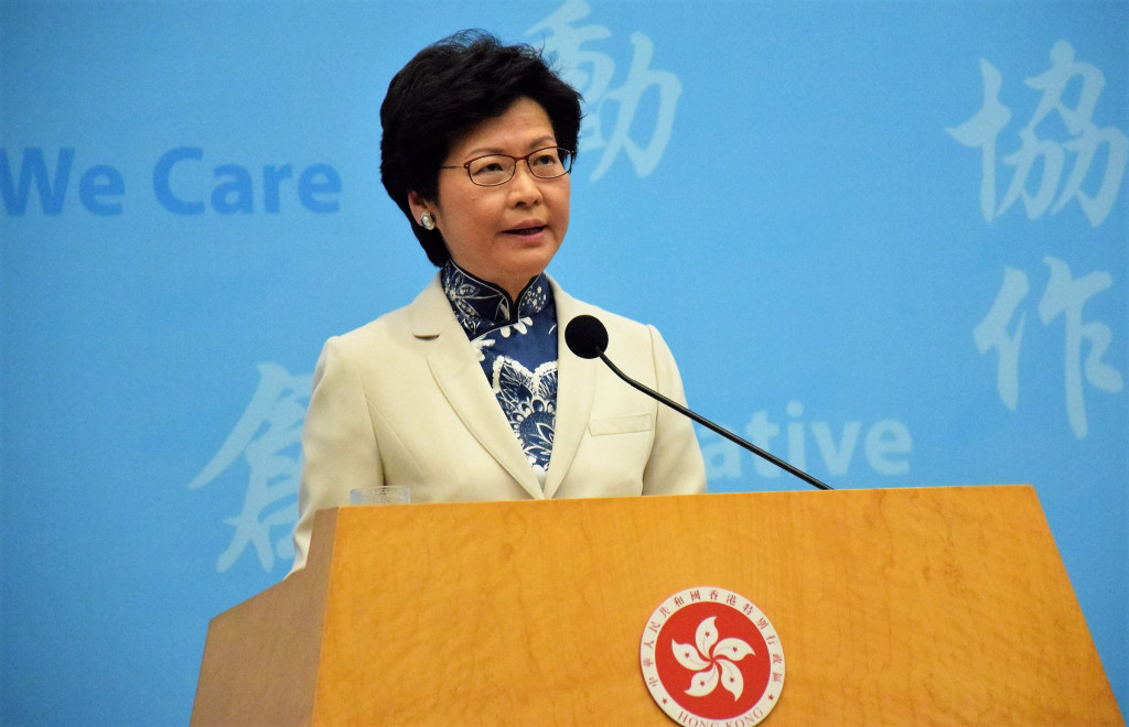 香港行政長官林鄭月娥表示，不會公開評論香港外國記者會副主席馬凱工作簽證遭拒的個案；同時強調，不會容忍「任何鼓吹港獨」的活動圖／取自維基共享資源