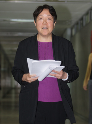 前新黨立委謝啟大辭去北市府秘書處專委職務，將投入北市議員選舉，在大安、文山選區 (中央社資料照片)