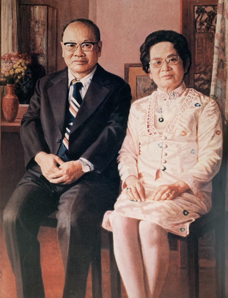許鴻源博士與其夫人畫像，李梅樹繪製。圖／擷自維基百科，公有領域