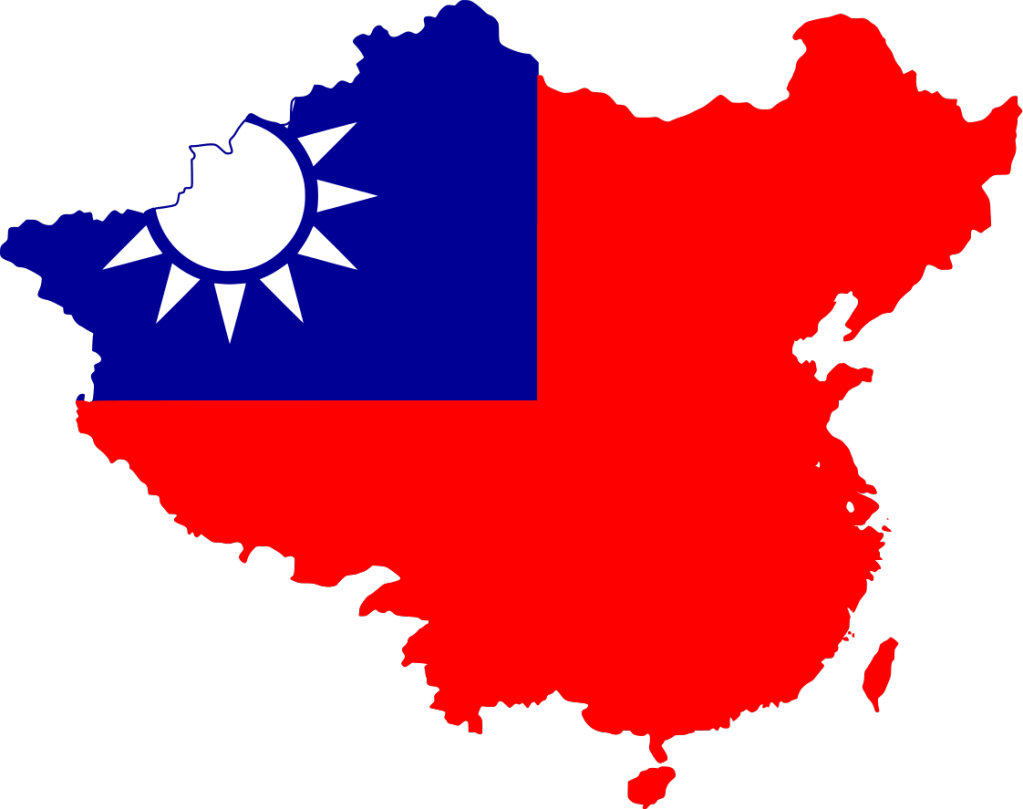 宣稱擁有中國境內全部主權的中華民國。圖片/Wikimedia Commons/User:Zander Schubert