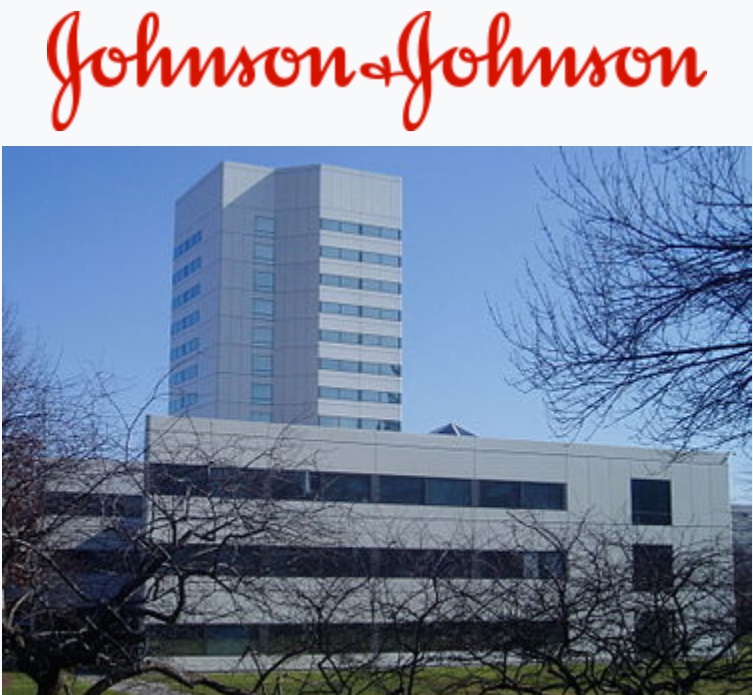 美國政府已經確定強生公司（Johnson & Johnson）研製的一劑式新冠病毒疫苗是安全的，並且在防止新冠病毒疾病的中度到重症病例方面有大約66%的有效性。圖為嬌生公司位於紐澤西州新布朗斯維克的總部大樓，擷自維基百科，公有領域 