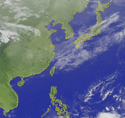 今天台灣地區受華南雲系及東北季風影響，各地雲量偏多，清晨大台北、桃園、新竹、苗栗、台中，都陸續下了不小的雨，並出現今年第1個春雷。（取自中央氣象局）