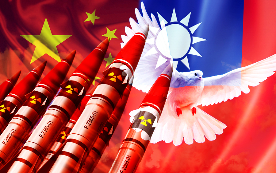 努力促使台灣海峽立為NWFZ,以減少一個大敵國的核武侵襲。(網路資料,民報合成)