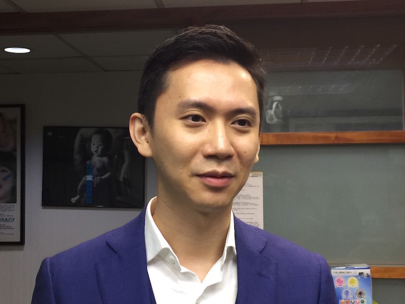 前新竹縣長鄭永金之子鄭朝方，出任民進黨客家部主任。圖/朱蒲青攝