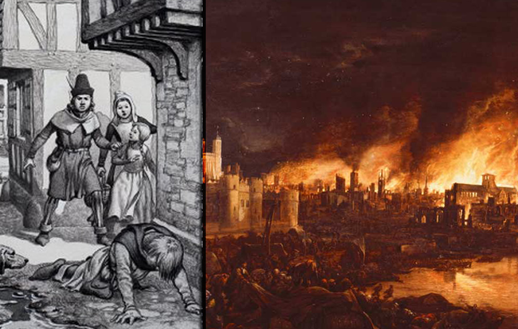 1666年，一場大火燒光了三分之二的倫敦，當大火撲滅的時候，瘟疫也消失了，事後英國人才知道老鼠是原凶，一個更衛生乾淨的城市終於誕生了。（圖片：網路資料，民報合成）