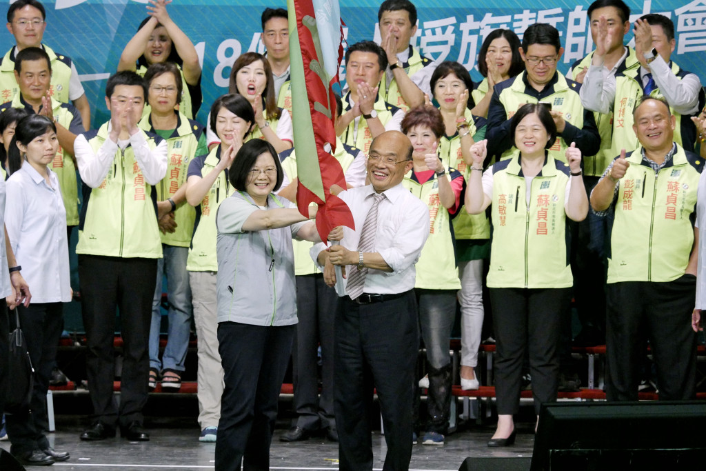 上週末總統蔡英文授旗蘇貞昌為新北市長選舉造勢。圖／張家銘（民報資料照）