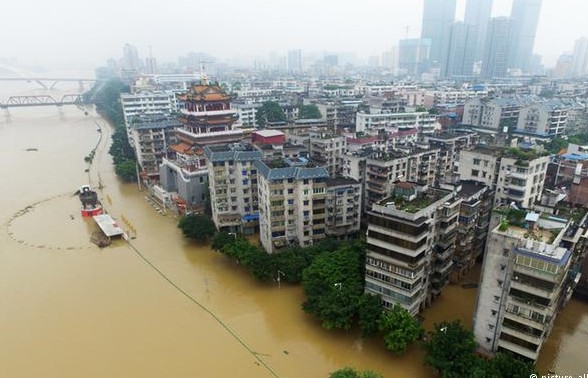 僅次於1998年，中國最嚴重的暴雨洪災持續擴大之中（圖片翻攝：Picture-Alliance/Photoshot）