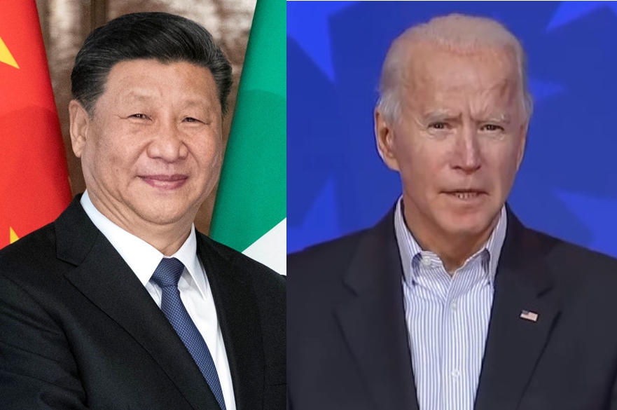 許多國家元首已經對未來的美國總統拜登表示祝賀，但北京仍然保持沈默。圖／擷自維基百科、PBS News Hour，民報合成