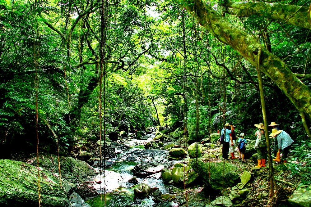 恆春半島滿洲鄉里德村內欖仁溪未受人為開發，是生態旅遊的秘境（照片/屏東縣府提供）