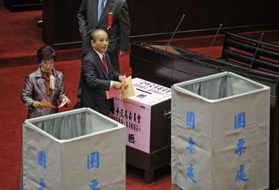 王金平、洪秀柱今投票中選會、公平會人事同意權。（中央社）