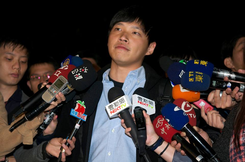 陳為廷宣布退選，中社對其不當行為感遺憾，肯定他坦然面對檢視，強調這不是年輕學運踏入政治的挫敗，而是一個雖沉痛，但必須持續下去的開始。（記者黃謙賢攝）