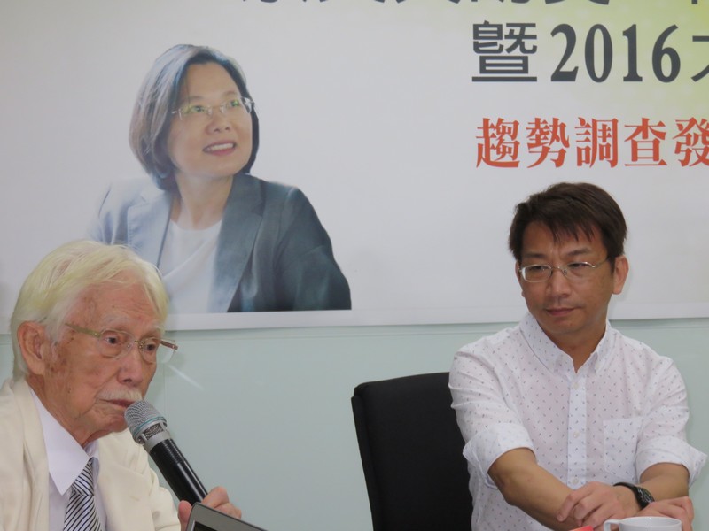 施明德選總統，辜寬敏：越做越醜了。（朱蒲青攝）