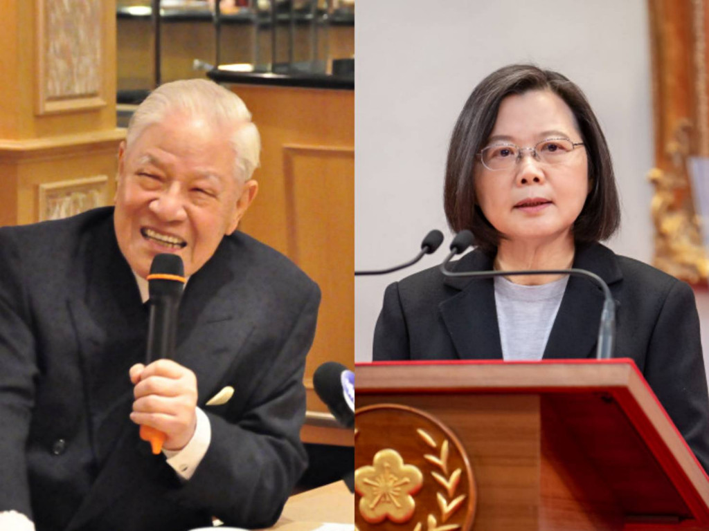 作者指出，李登輝（左2）和蔡英文（左3）兩位總統提出的兩國論，真正能為台灣帶來長遠的和平。示意圖／擷自總統府flickr，李登輝基金會，民報合成