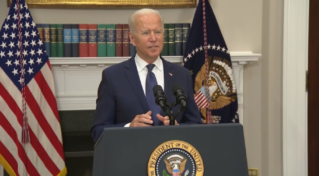 美國總統拜登（Joe Biden）堅持在8月31日最後期限之前完成美國在阿富汗的撤離工作。圖／擷自白宮影片