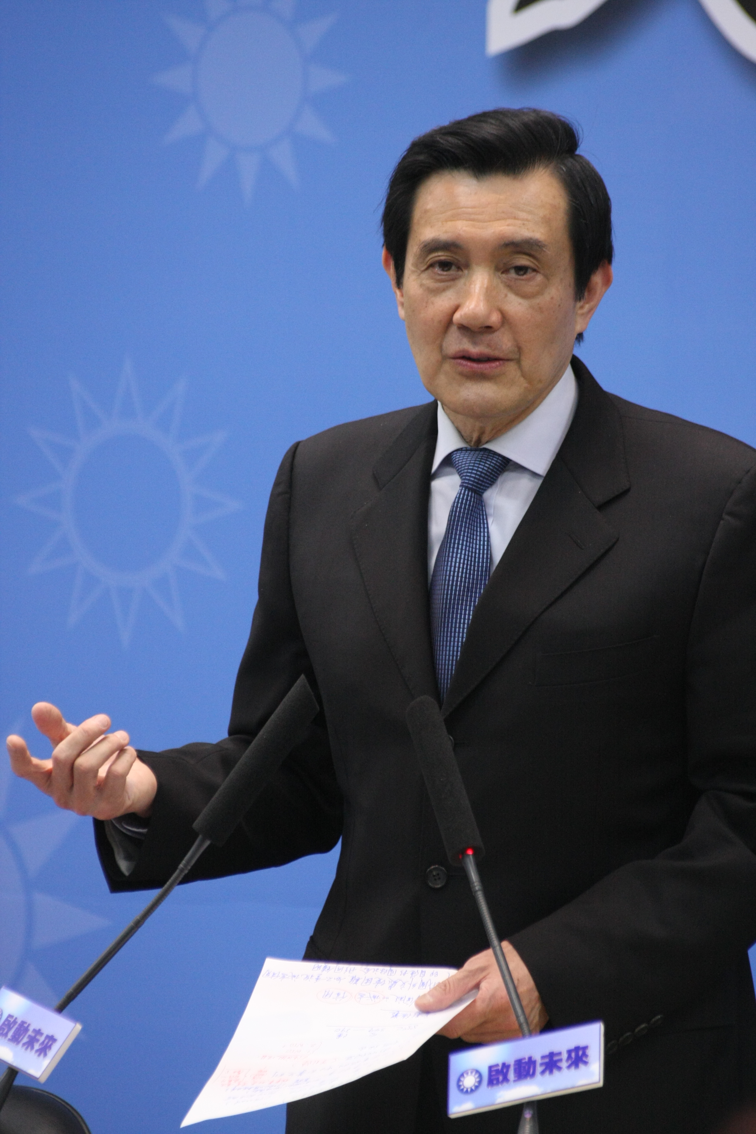 馬總統認為服貿是我國「有史以來最嚴格的法案」。何豪毅攝