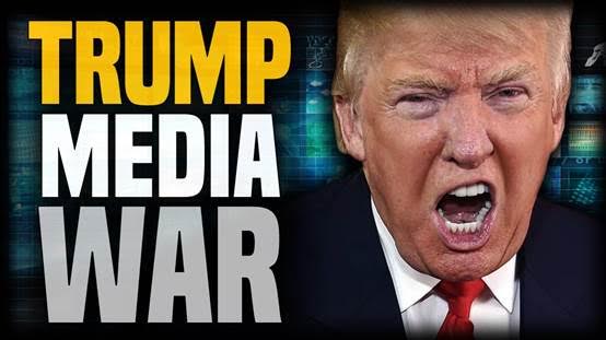 川普與媒體的戰爭，由選前的熱戰進入選後的冷戰，雙方關係有無可能改善？就看彼此能不能解開心結。圖／截取自Youtube, MLordandGod提供