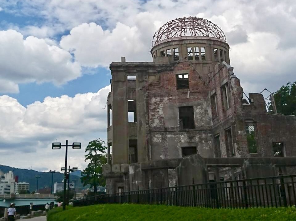 72年前原子彈在廣島此處上空爆炸，此處現在名為「廣島原爆dome」。圖／徐光蓉提供