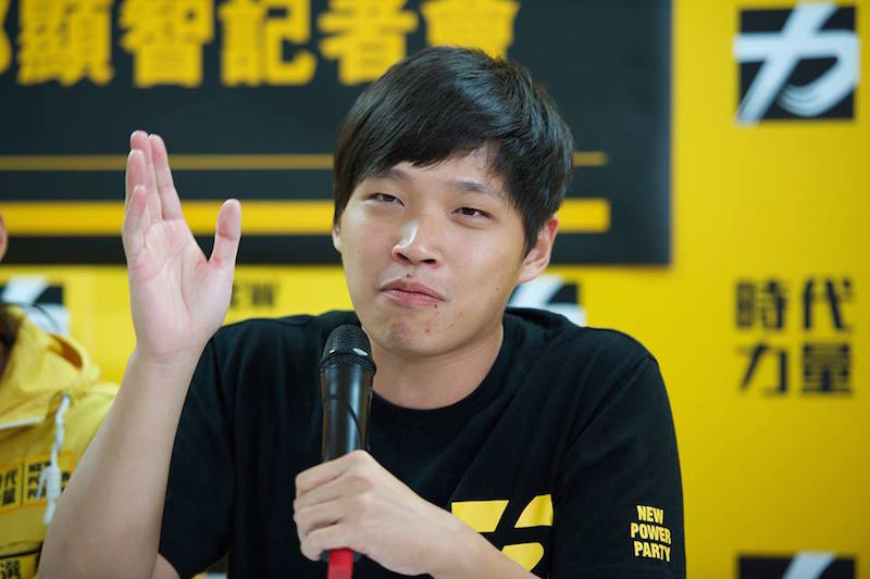 陳為廷加入時代力量黨,是否參政?「十年後的事」。(黃謙賢攝)