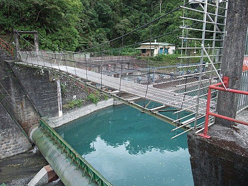 蘭陽發電廠取水口。