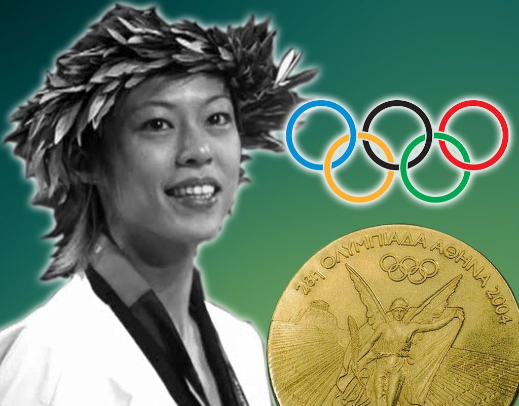 在參加雅典奧運的三年前，陳詩欣還是個人人搖頭的「蹺家女」；沒人看好她能在三年後重披戰袍，成為台灣運動史上第一位奧運金牌得主。圖／網路資料，民報影像後製