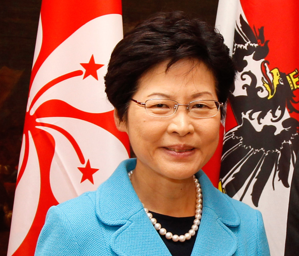 剛辭職參選的政務司長林鄭月娥。圖／取自維基百科 (by Bundesministerium für Europa, Integration und Äusseres @Flickr / CC BY 2.0)