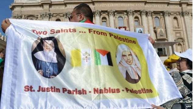 巴國2名修女的封聖，標誌著梵蒂崗對於中東地區基督徒社區處境的關注（BBC網站截圖）