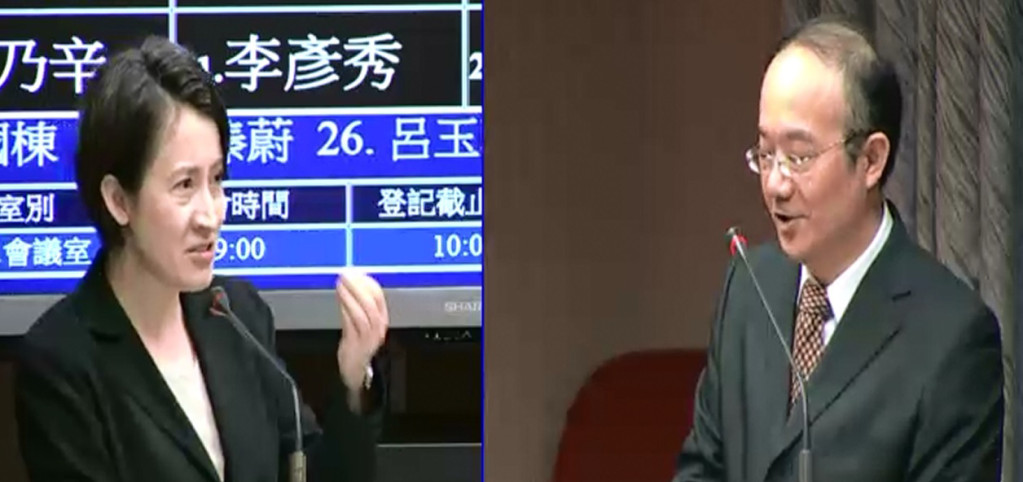 蕭美琴質詢NCC主委石世豪，為何她都沒收過地震預警簡訊？是系統發生問或凸顯預警平台出現問題。（圖／蕭美琴服務提供）