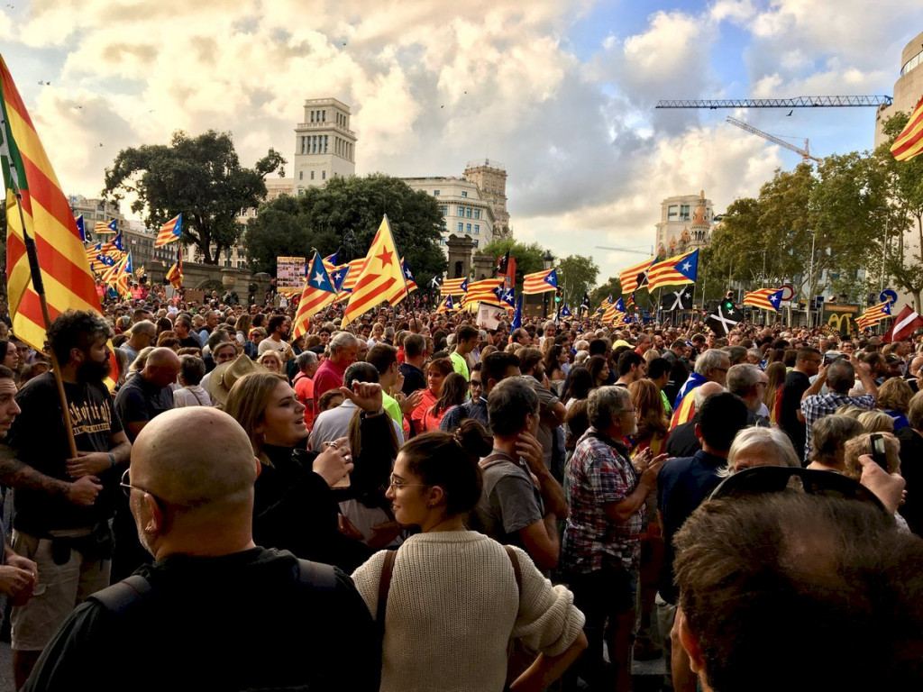 加泰隆尼亞獨立危機，不但成為這次西班牙大選主打的議題，而且預料將成為決定下一任政府如何組成的關鍵因素。資料照片／取材自推特