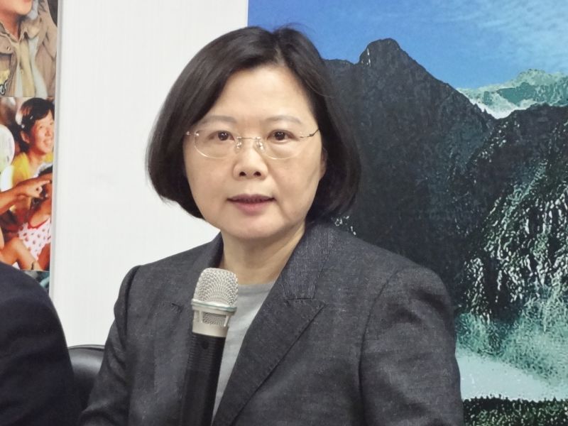 如何界定七合一選舉勝、敗選定義,蔡英文:現在講太早。(劉明堂攝)