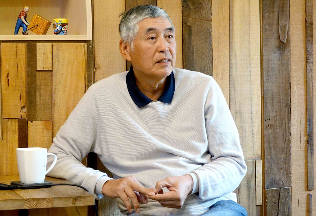 柯一正導演今天回到故鄉嘉義，宣揚時代力量的理念。記者蔡育豪攝影