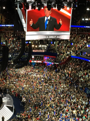 共和黨總統候選人提名大會,傳統上是一場嘉年華活動,今年卻因提名川普而走味了。圖/中央社