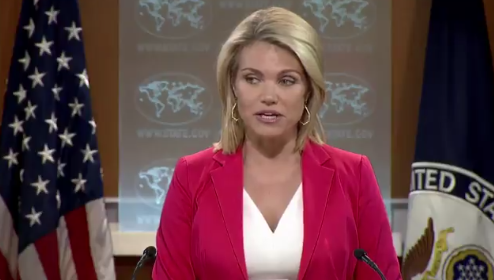 美國國務院發言人諾爾特（Heather Nauert）於今（8）日發表聲明，證實已召回美國駐多明尼加、薩爾瓦多與巴拿馬三國大使，進一步了解三國決定與台灣斷交的原因。圖／取自美國國務院推特