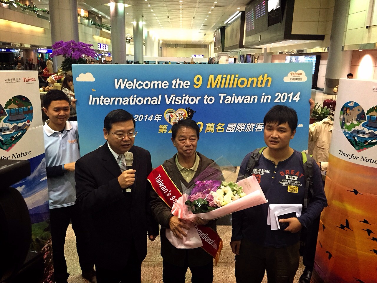 來台觀光客2日破900萬，觀光局明年要拼千萬，讓台灣成為觀光大國。（觀光局提供）