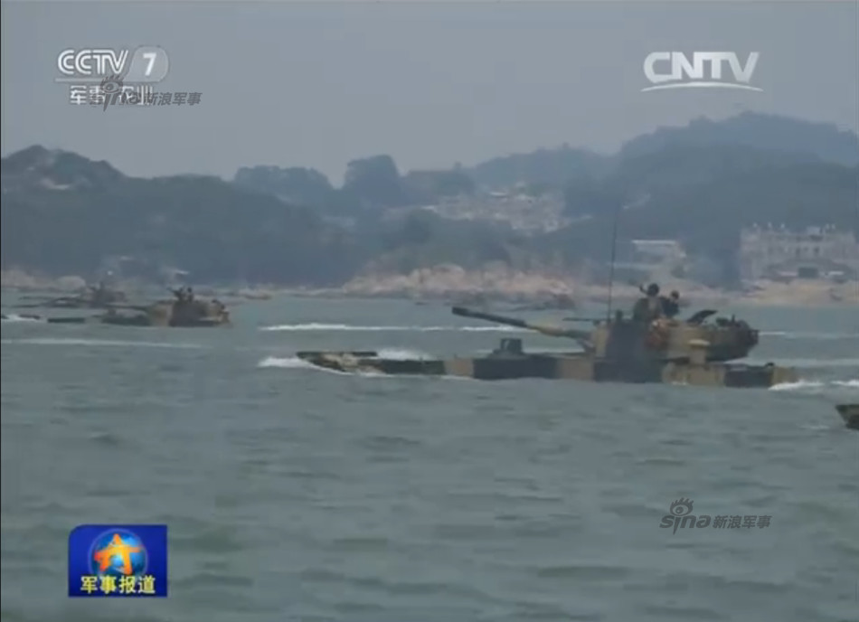 距離520總統就職典禮剩下三天，對岸播出中共解放軍第31集團軍實施登陸演習，用意不言可喻。（翻攝自新浪軍事頻道）20160517