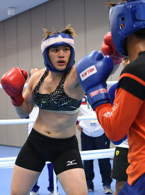 女拳手陳念琴在里約奧運即將出賽，揮出的每一拳都是歷史。圖／中央社