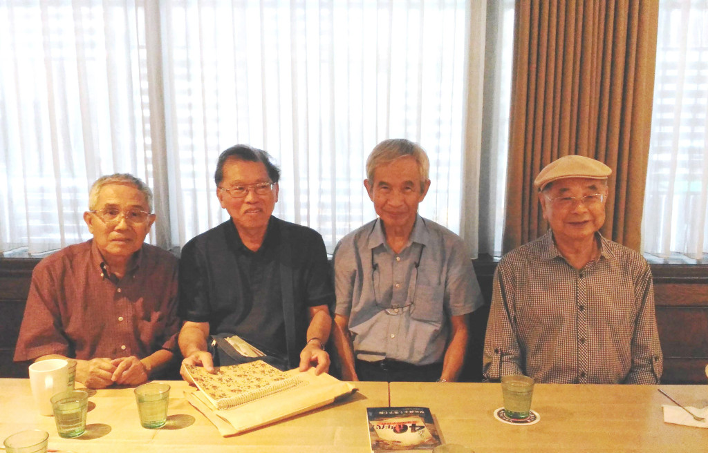 424刺蔣事件前後參與很深的4位革命同志，左起：呂天民、張文祺、王秋森、鄭紹良。圖／陳婉真