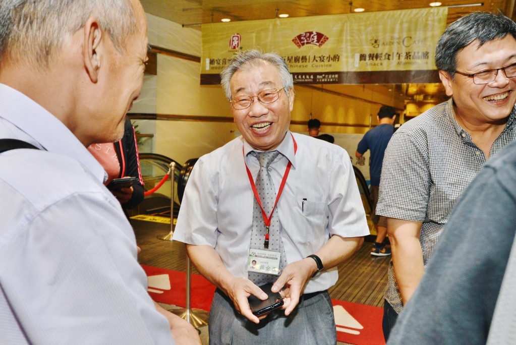 民進黨桃園縣農田水利會長黃金春榮登民進黨新科中常委。（郭文宏攝）