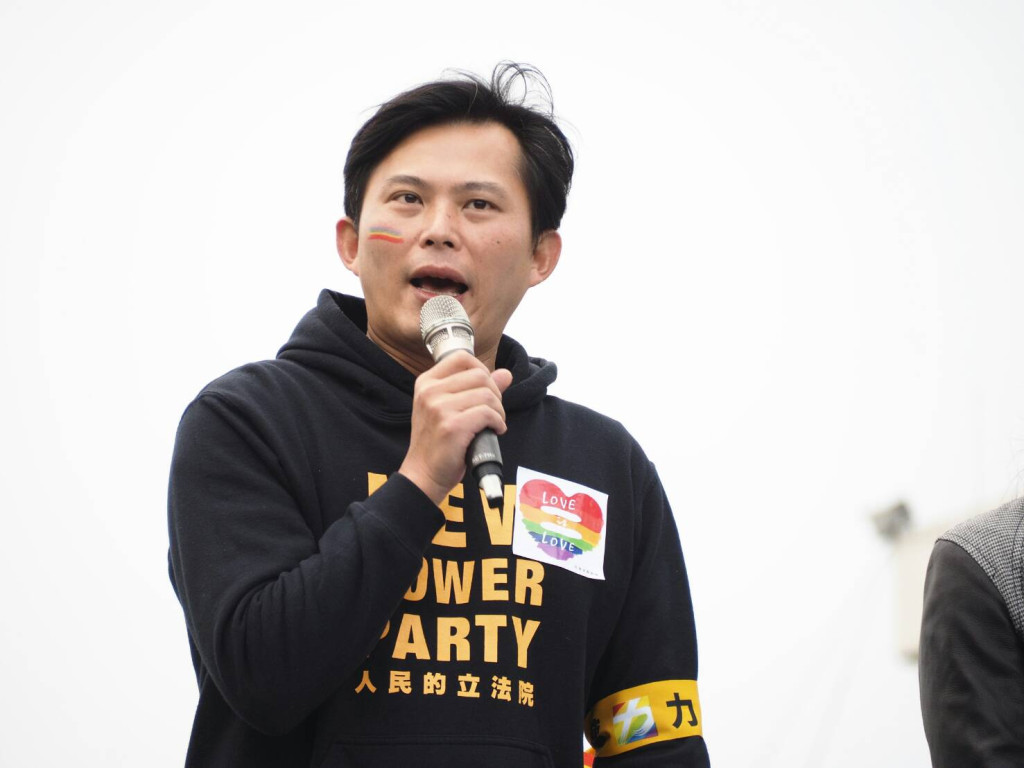 讓愛不再逝去為婚姻平權站出來音樂會，時代力量立委黃國昌表達支持之意。圖/張家銘（資料照片）