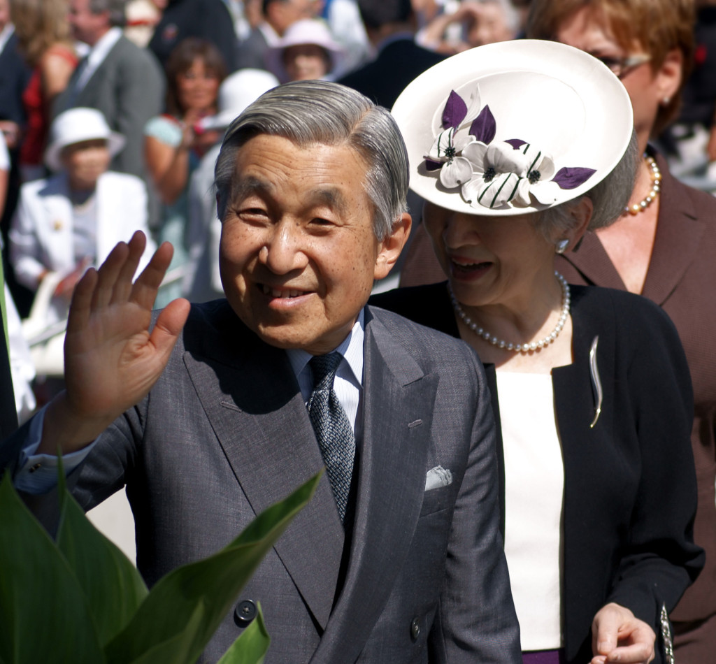 日皇明仁(Emperor Akihito)和皇后美智子(Empress Michiko)。資料照/ Shawnc (CC BY 3.0)