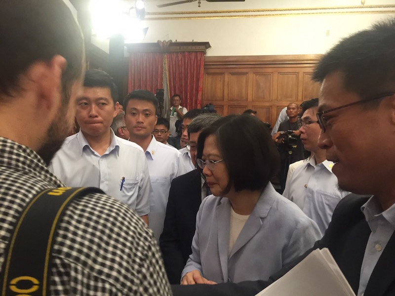 針對核四廠廢止後的廠址使用，總統說，有多種可能性，交由行政院去考慮。圖/朱蒲青