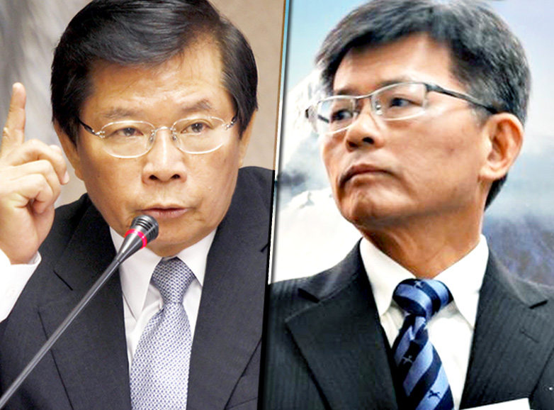 行政院政務委員簡太郎（左）及楊秋興（右）將於今（17）日上午10時在行政院記者室召開宣布辭職記者會。（網路資料，民報合成）