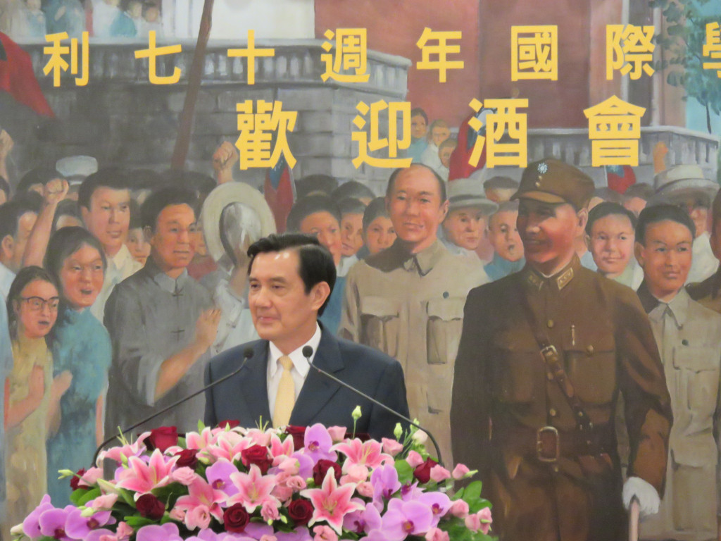 總統馬英九今（6）日晚間表示，政府紀念抗戰勝利七十週年，並非為了炫耀勝利，而是要防止戰爭；不是要挑起仇恨，而是要譴責侵略，追求和平。（記者唐詩攝影）20150706