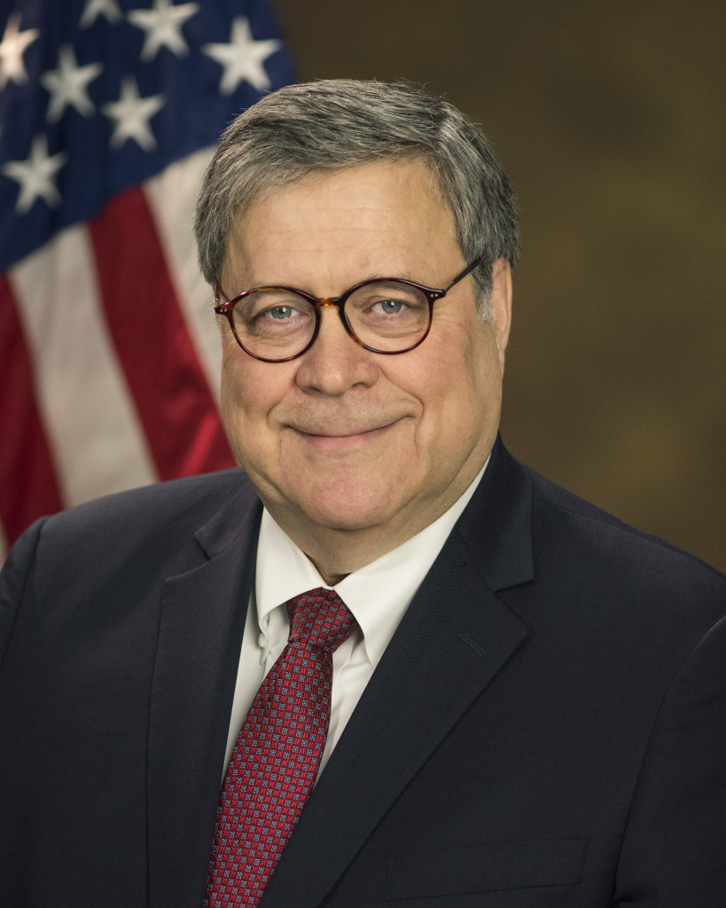 美國司法部長威廉·巴爾（William Barr）。圖／擷自維基百科，公有領域