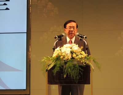 海基會董事長田弘茂上任後首度與台商互動，參加在台中舉行的台商秋節座談聯誼活動。圖／取自中央社