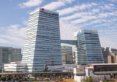 中信金控位於南港經貿園區的新總部。（業者提供）中央社