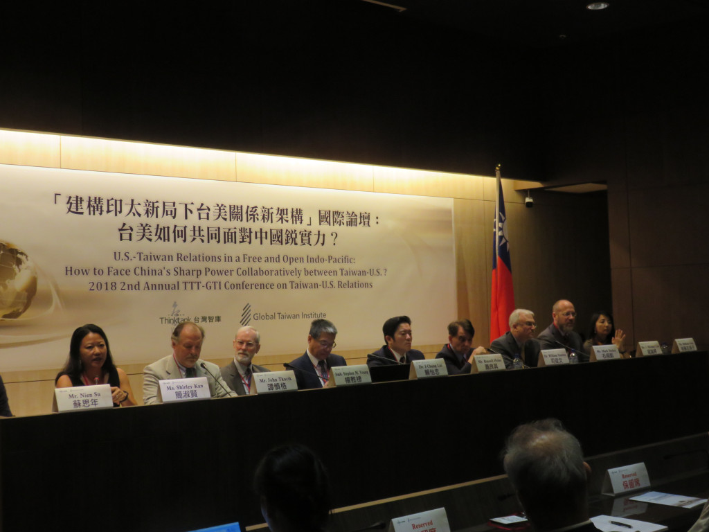 台灣智庫與全球台灣研究中心舉辦「台美如何共同面對中國銳實力？」論壇。圖／程士華